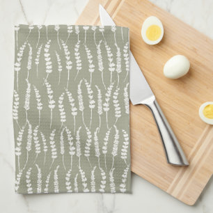 Sage Green Decor met Fern Print Theedoek