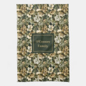 Sage Green Dish Towel Personalized Chic Accent Theedoek (Verticaal)