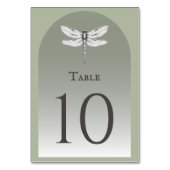 Sage Green Dragonfly Wedding Kaart (Achterkant)