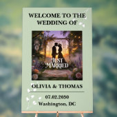 Sage Green Dream Pattern Wedding Acryl Bord (Neutraal)