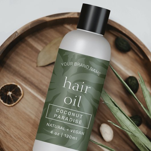 Sage Green Elegant 4 OZ Étiquette d'enveloppement 