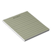 Sage Green Elegant & Serene Stationery Notitieblok (Schuin)