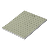Sage Green Elegant & Serene Stationery Notitieblok (Gedraaid)