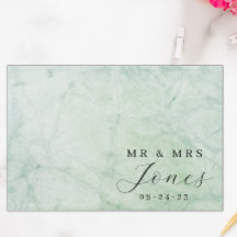 Sage Green Elegant Wedding Guest Book
