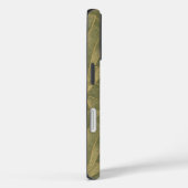 Sage Green en Gold Art Deco Patroon Case-Mate iPhone Case (Achterkant / Rechts)