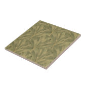 Sage Green en Gold Art Deco Patroon Tegeltje (Zijkant)