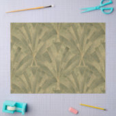 Sage Green en Gold Art Deco Patroon Tissuepapier (Craft)