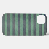 Sage Green en Grey Stripes Pattern Case-Mate iPhone Case (Achterkant (horizontaal))