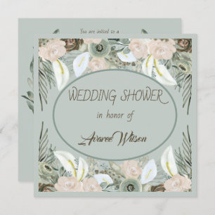 Sage Green en Vanilla Cream Shower Kaart