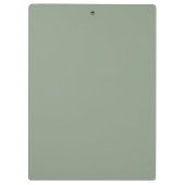 Sage Green en White | Modern monogram Klembord (Achterkant)