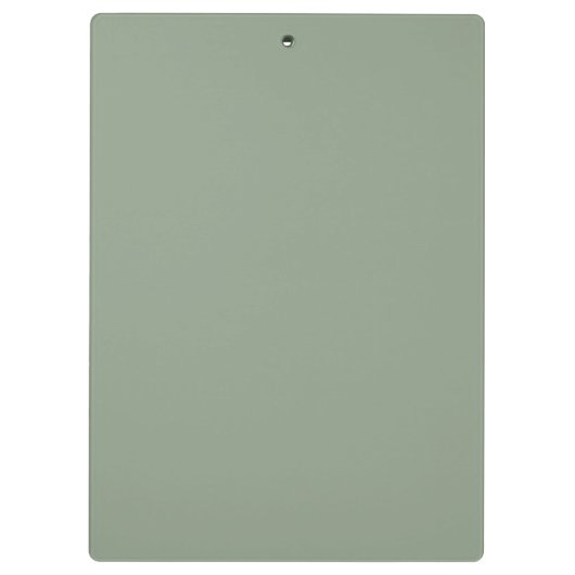 Sage Green en White | Modern monogram Klembord (Achterkant)