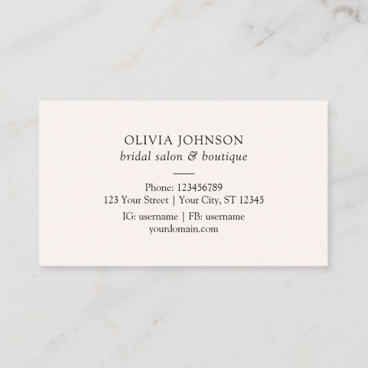 Sage Green Eucalyptus Carte de visite feuille vert (Dos)