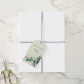 Sage Green Eucalyptus Elegant Foliage Cadeaulabel (Met Touw)