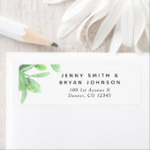 Sage Green Eucalyptus Feuilles et Étiquette de ver (En situation)