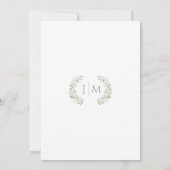 Sage Green Eucalyptus Greenery Bewaar de datum Fot Kaart (Achterkant)