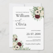 Sage Green Eucalyptus Greenery Wedding Kaart (Voorkant)