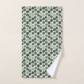 Sage Green Eucalyptus Leaf Pattern Botanical Plant Bad Handdoek (Handdoek)