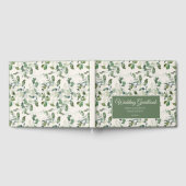 Sage Green Eucalyptus Leaves Cream Wedding Gastenboek (Volledig)