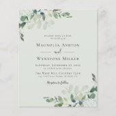 Sage Green Eucalyptus Weddenschap (Voorkant)