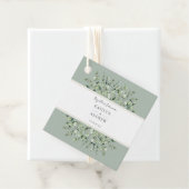 Sage Green Eucalyptus Wedding Bedankjes Labels (In situ)