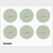 Sage green fabriquez votre propre Sticker Classic  (Feuille)