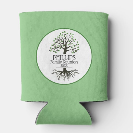 Sage Green Family Tree-reünie Blikjeskoeler (Achterkant)