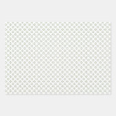 Sage Green Feuille fleuri motif cadeau blanc (Devant 3)