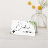 Sage Green Feuille Turquie Menu Mariage Cartes de  (Devant)