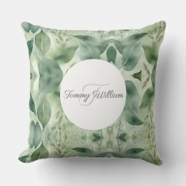 Sage Green Flora Elegant Kussen