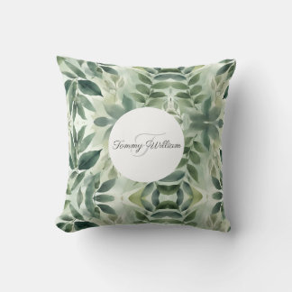 Sage Green Flora Elegant Kussen