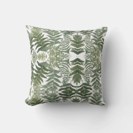Sage Green Floral Elegant Kussen