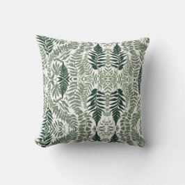 Sage Green Floral Elegant Kussen