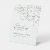 Sage Green Floral Love is Sweet Wedding signe de f (Recto)