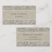 Sage Green Floral Pattern Professional Visitekaartje (Voorkant / Achterkant)