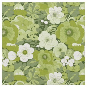 Sage Green Floral Stof