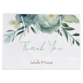 Sage Green Floral Wedding Groot Cadeauzakje (Achterkant)