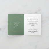 Sage Green Foliage Modern Elegant Rustic Wedding (Binnen)