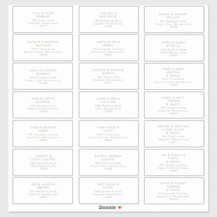 Sage Green Font Guest Address Sticker