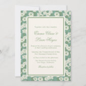 Sage Green Garden Chinoiserie Wedding Invitation (Devant)