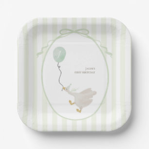 Sage Green Gekke Goose Paper Borden Papieren Bordje