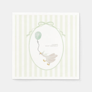 Sage Green Gekke Goose Party servetten