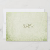 Sage Green Genre Neutre Faire-part de naissance bé (Dos)