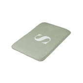 Sage Green Gepersonaliseerde Monogram Badmat (Gekanteld)
