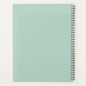 Sage Green gepersonaliseerde offerte modern minima Planner (Achterkant)