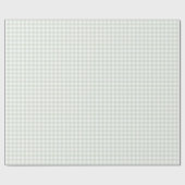 Sage Green Gingham-Baby shower Cadeaupapier (Vlak)