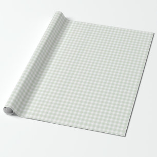 Sage Green Gingham-Baby shower Cadeaupapier