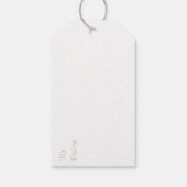 Sage Green Gingham Cadeau Labels Cadeaulabel (Achterkant)
