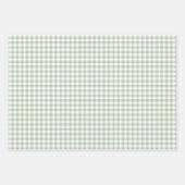 Sage Green Gingham inpakpapier (Voorkant 2)