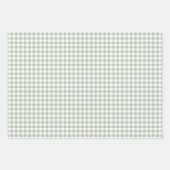 Sage Green Gingham inpakpapier Vel (Voorkant)