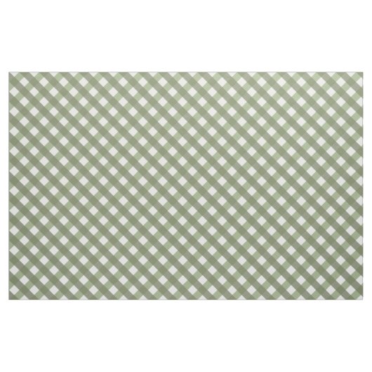 Sage Green Gingham Patterned Stof (Fat Quarter)